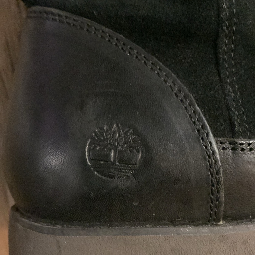 Timberland women’s 8 1/2 suede & leather tall boots - Picture 3 of 11